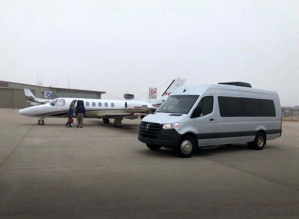 Party van with panoramic windows for scenic views in Connecticut