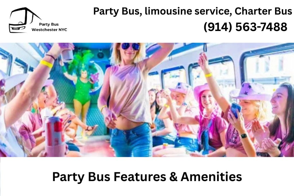 Experience the ultimate ride — modern amenities and premium interiors on every White Plains party bus.