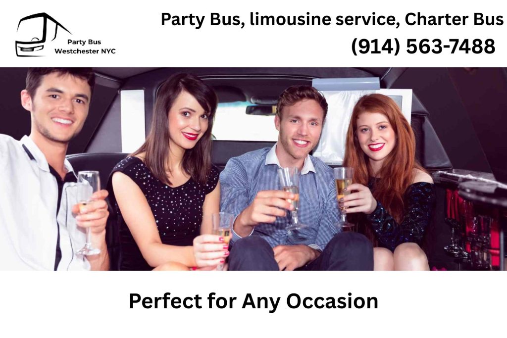 Party bus rental in East Irvington NY for birthdays, weddings, and proms
