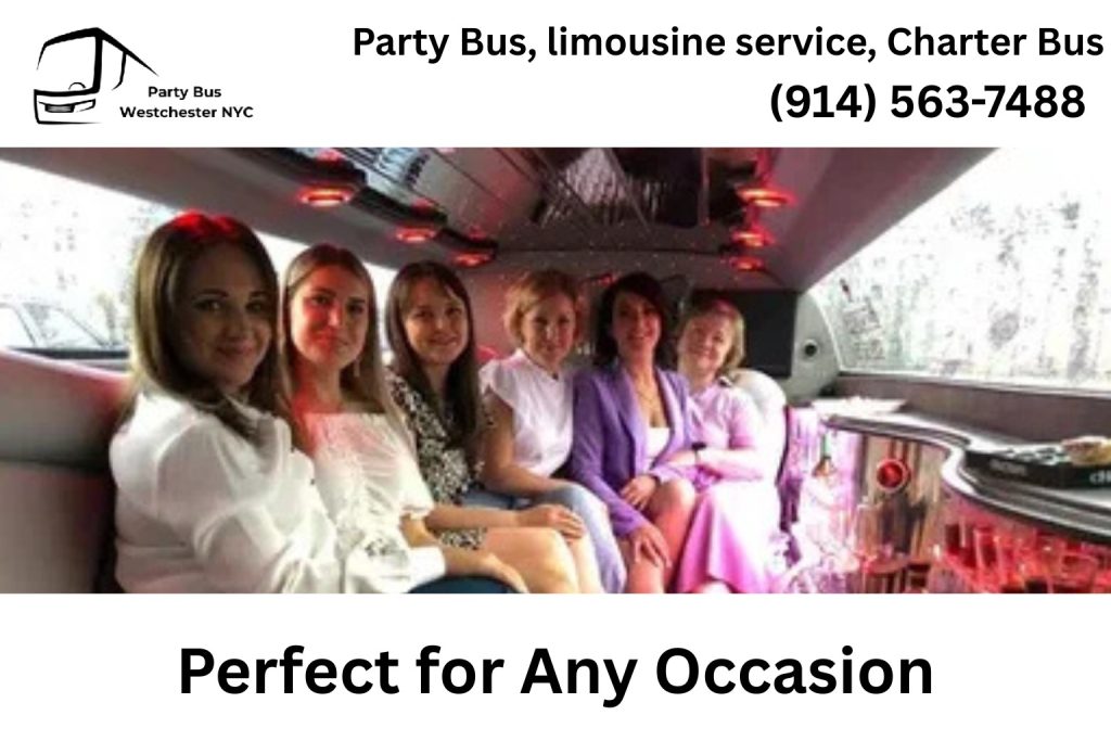 Party bus rental in Port Chester NY for weddings, birthdays, and nightlife events