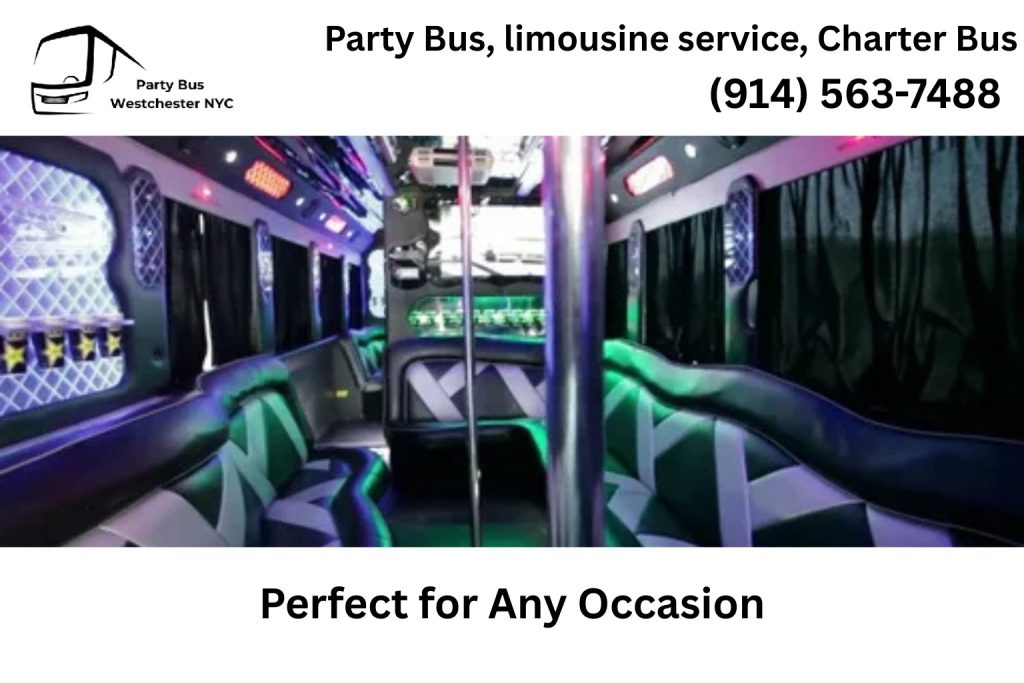 Party bus rental for weddings, birthdays, and special events in White Plains NY