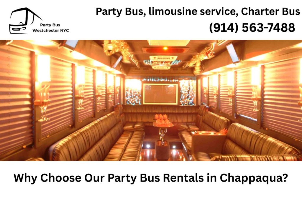 Luxury party bus service in Chappaqua NY for weddings, birthdays, and corporate events