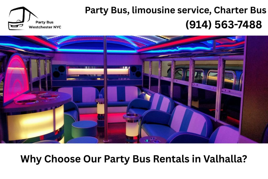 Luxury party bus service in Valhalla NY for weddings and events