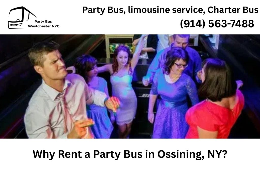 Party bus rental in Ossining NY for weddings, birthdays, and proms