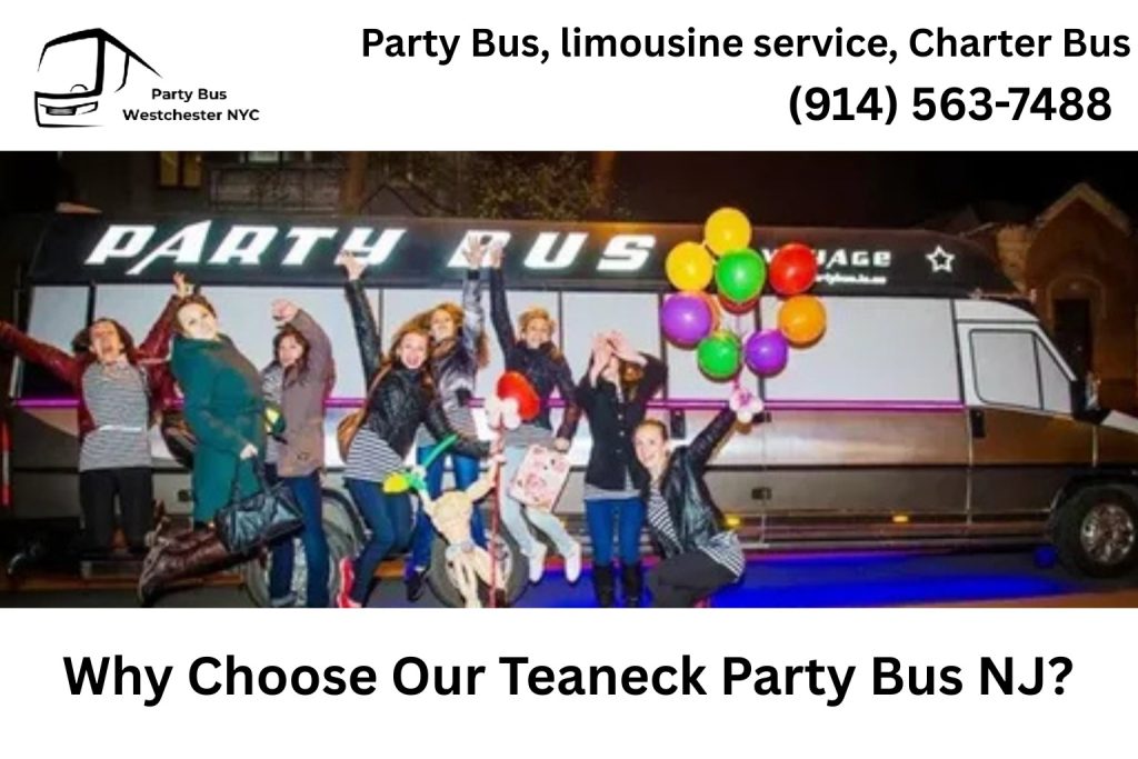 Luxury party bus rental in Teaneck NJ for special events and group travel