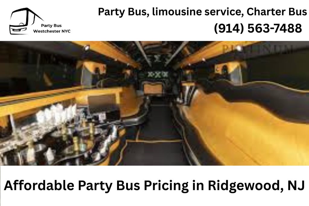 Affordable party bus pricing chart for Ridgewood NJ rentals