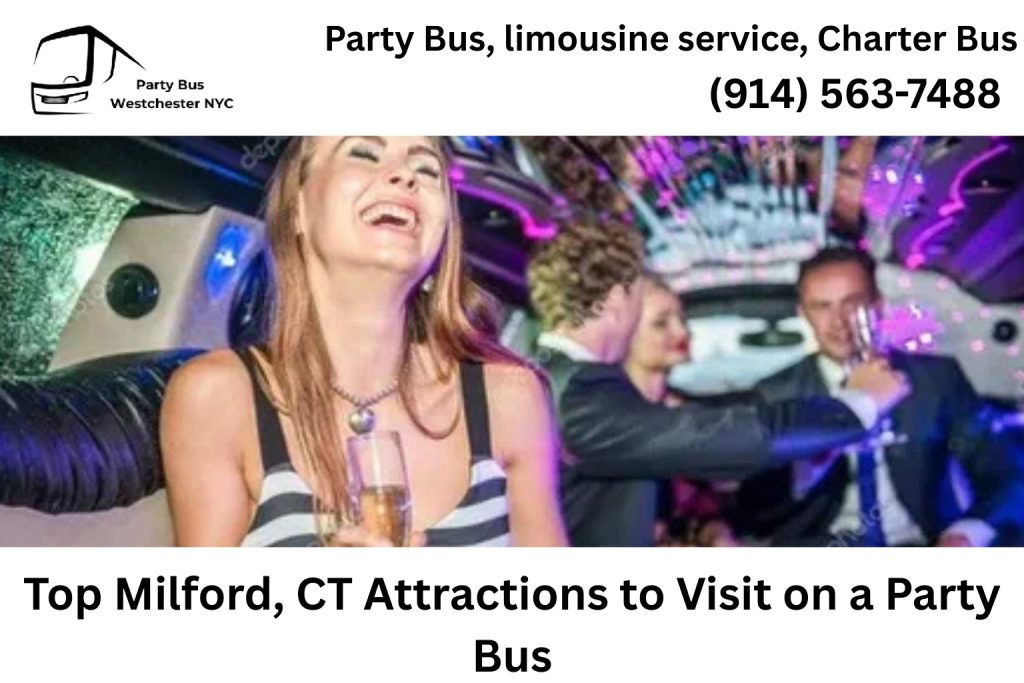 Milford CT party bus visiting local attractions and nightlife