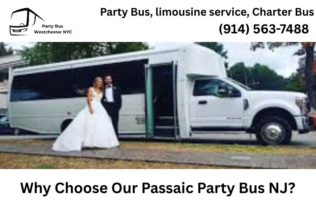 Luxury party bus rental in Passaic NJ for events and celebrations