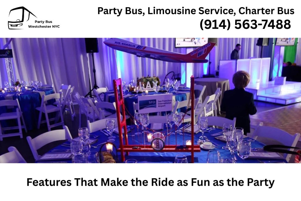 Party bus features for Bar and Bat Mitzvah celebrations