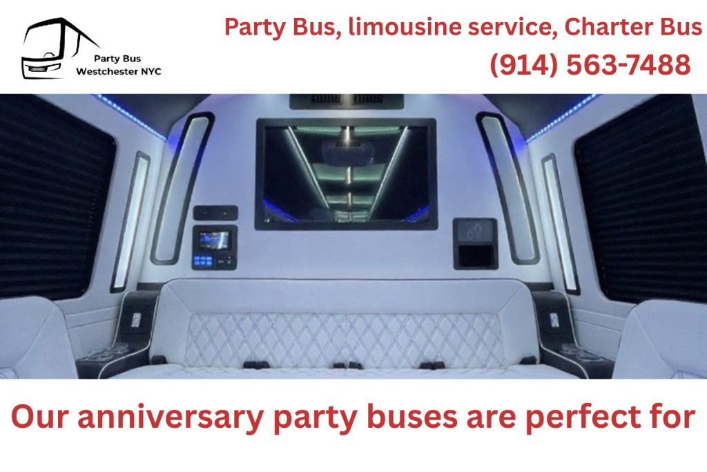 Westchester anniversary party bus for couples and romantic celebrations