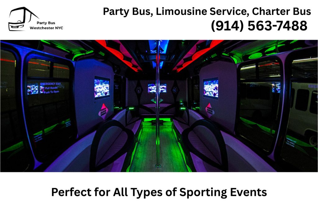 Party bus for all sporting events in New Jersey