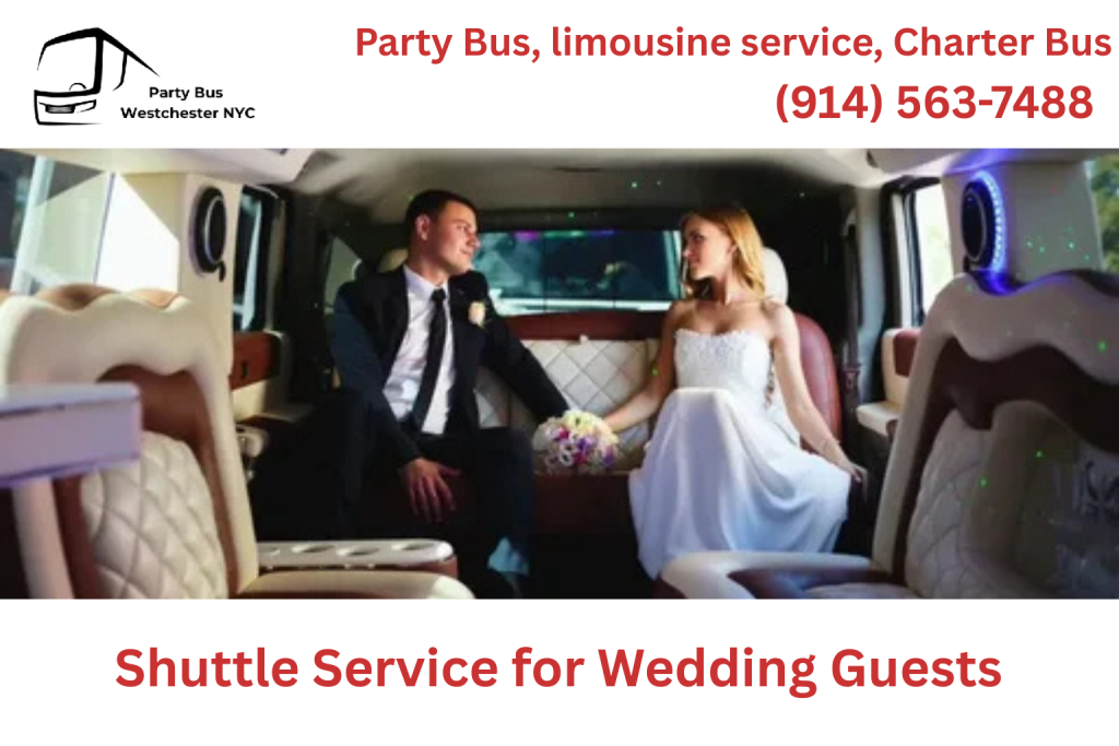 Shuttle service for wedding guests transportation