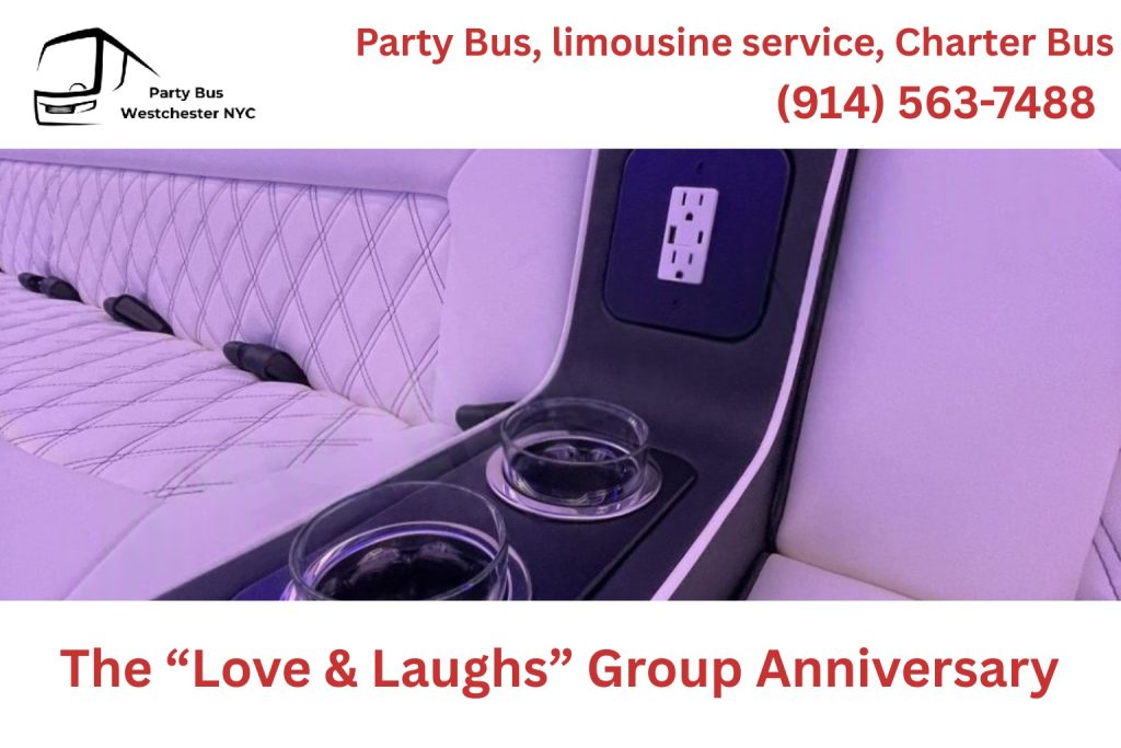 Group anniversary party bus rental in Westchester NY