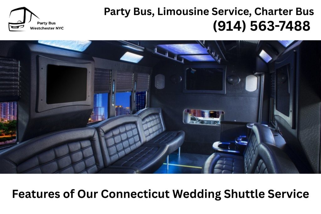 Features of Connecticut wedding shuttle bus service