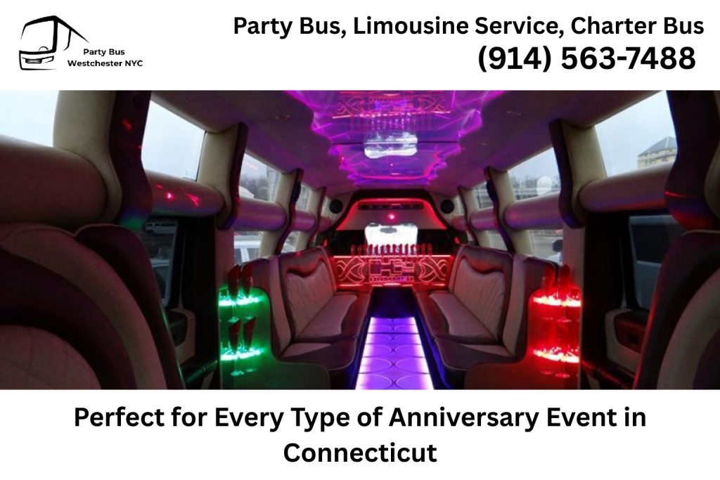 Party bus for all anniversary events in Connecticut