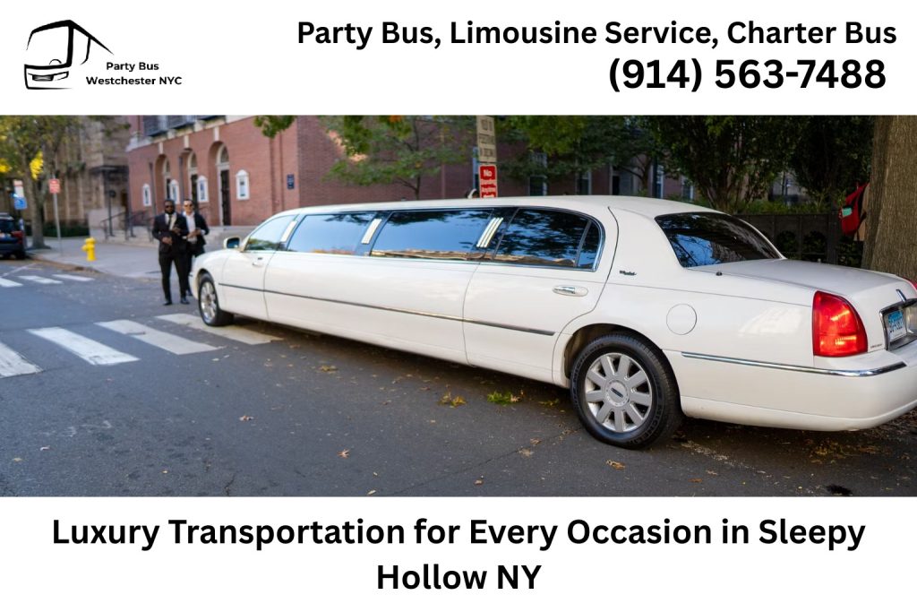 Luxury limousine transportation for weddings and events in Sleepy Hollow NY