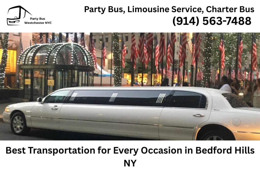 Luxury limousine transportation for weddings and events in Bedford Hills NY