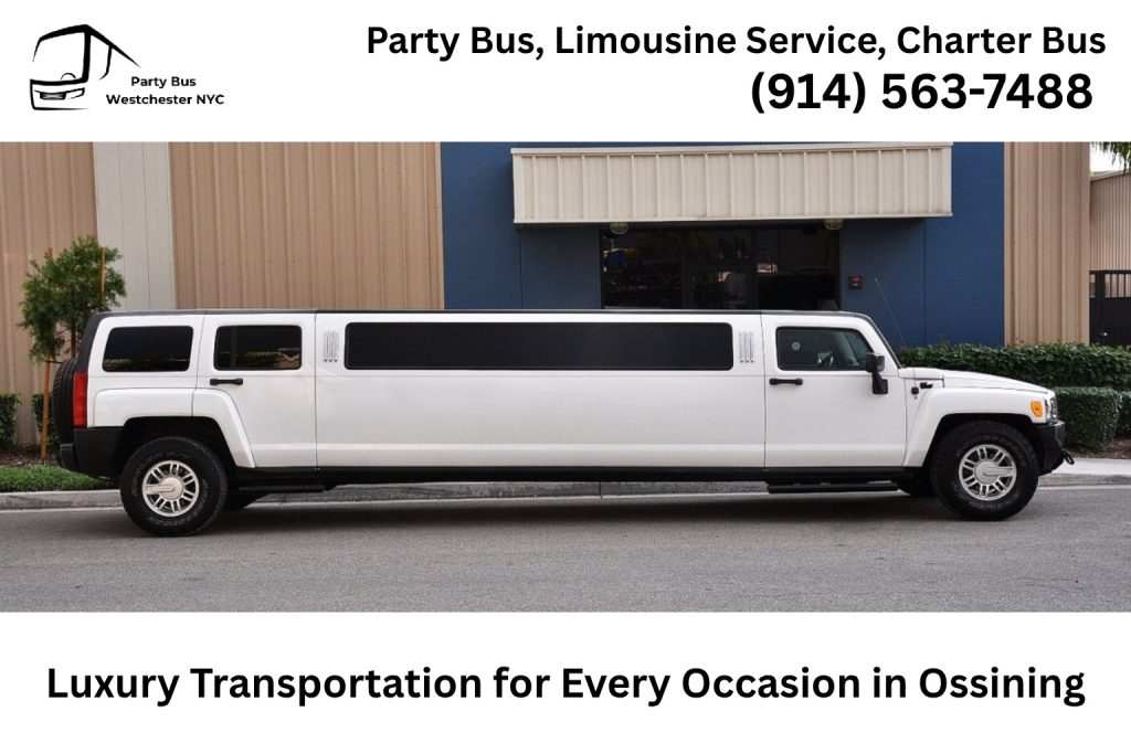 Luxury limousine transportation for weddings and events in Ossining NY