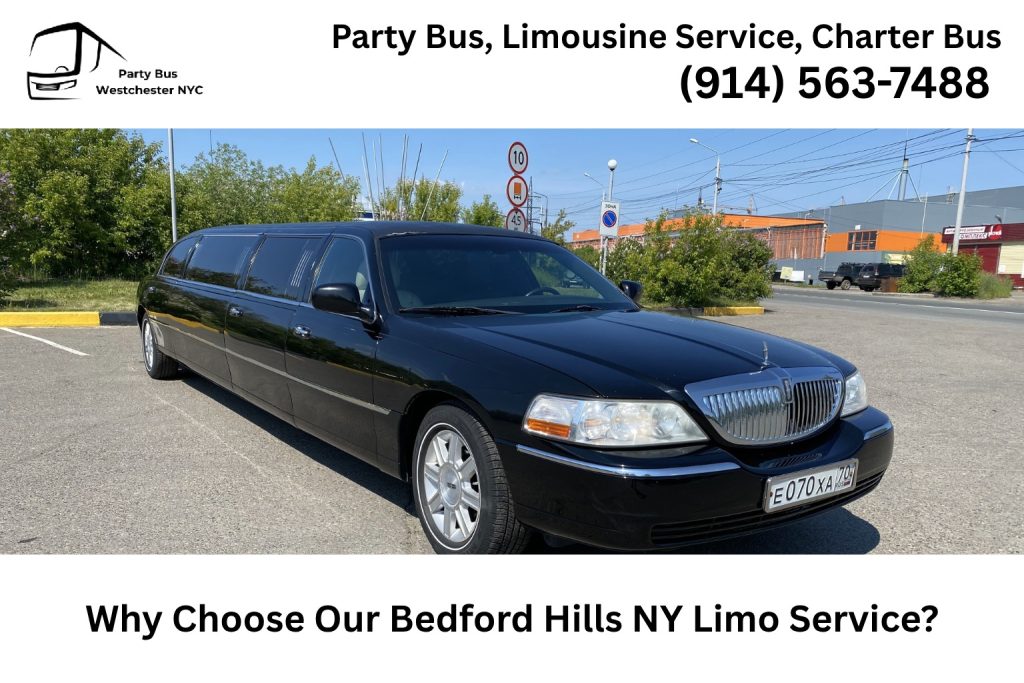 Professional Bedford Hills NY limo service with luxury vehicle and chauffeur