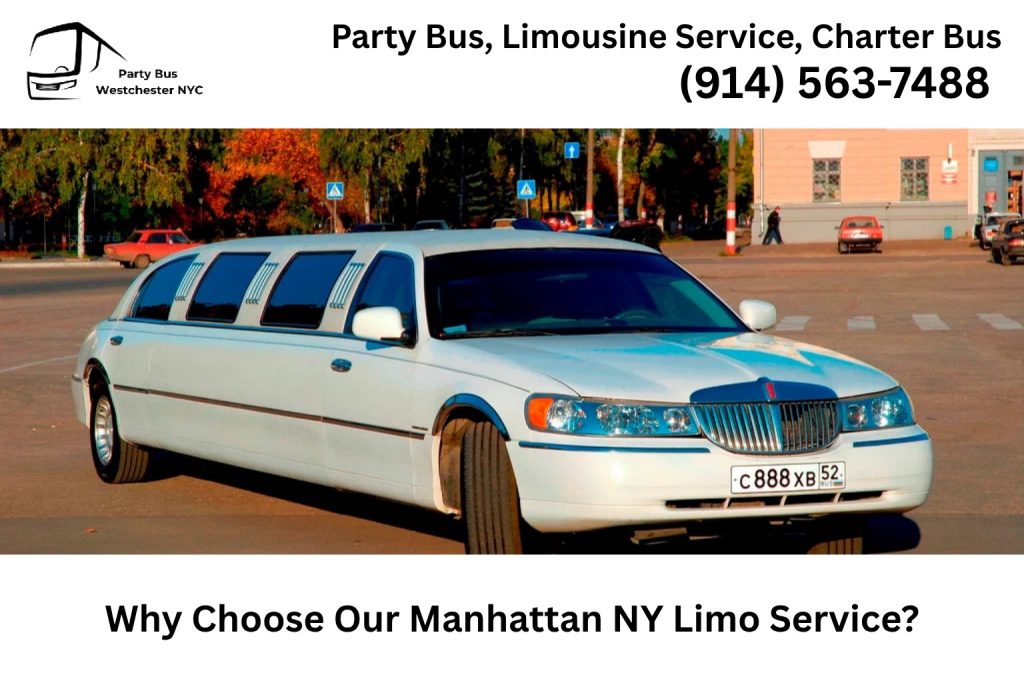 Professional Manhattan NY limo service with luxury vehicle and chauffeur