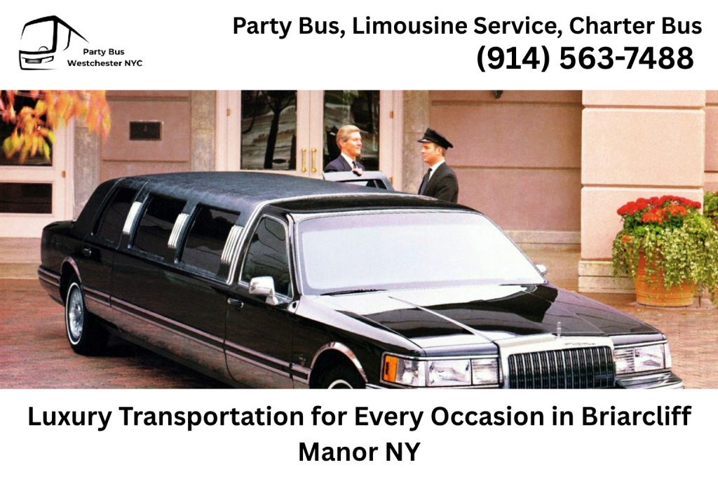 Luxury limousine transportation for weddings and events in Briarcliff Manor NY