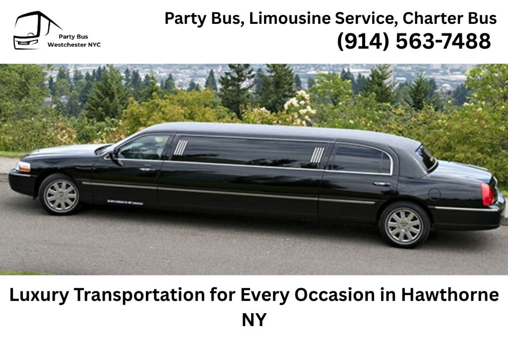 Luxury limousine transportation for weddings and events in Hawthorne NY