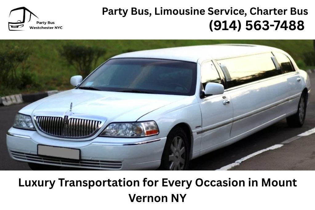 Luxury limousine transportation for weddings and events in Mount Vernon NY