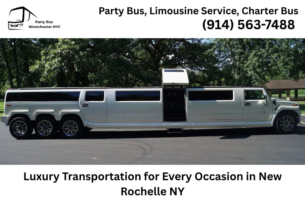 Luxury limousine transportation for weddings and events in New Rochelle NY