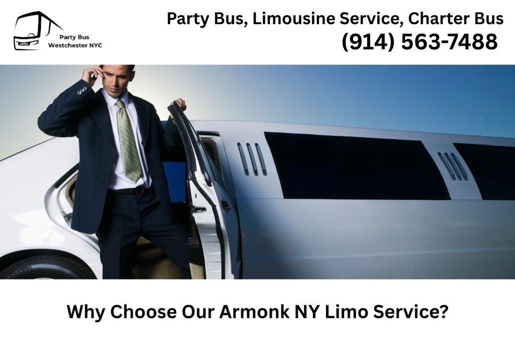Professional Armonk NY limo service with luxury vehicle and chauffeur