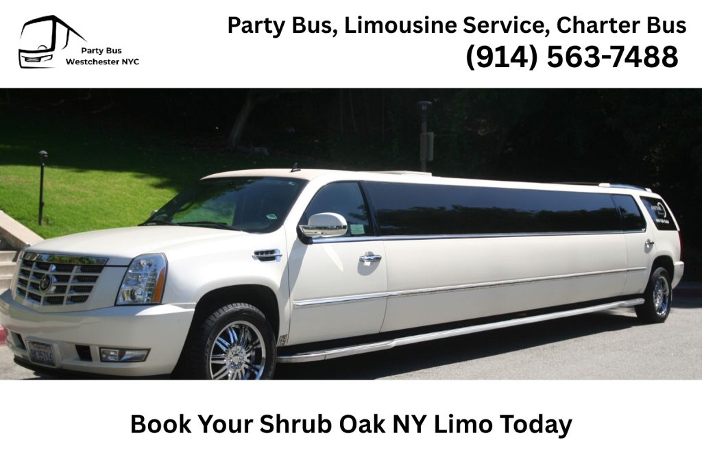 Luxury limousine available for reservation in Shrub Oak NY with professional chauffeur service