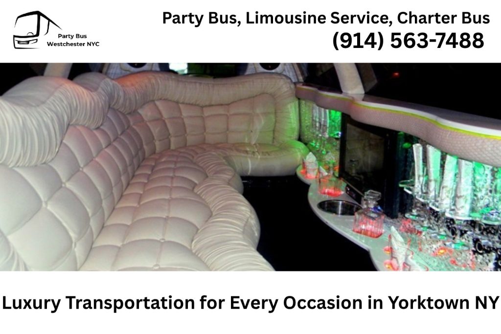 Luxury limousine transportation for weddings and events in Yorktown NY