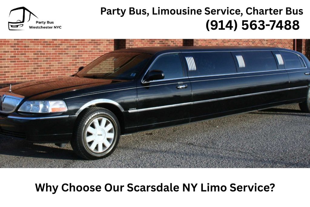 Professional Scarsdale NY limo service with luxury vehicle and chauffeur