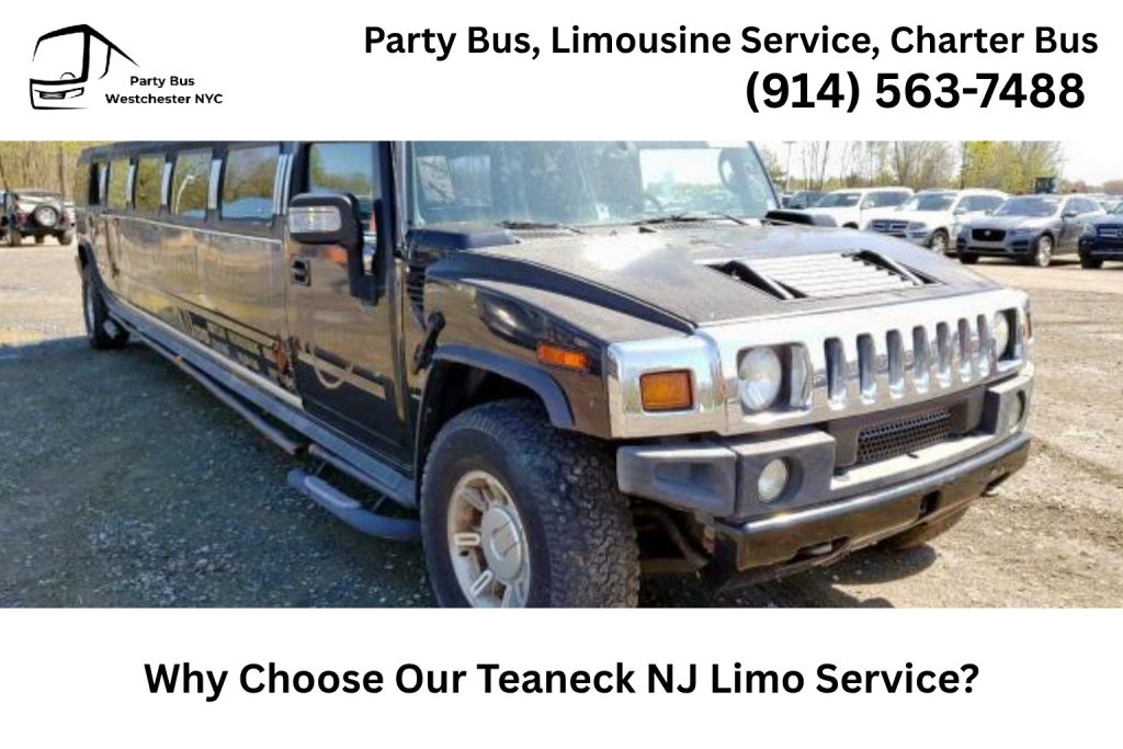 Luxury Teaneck NJ limo service with professional chauffeur and premium limousine
