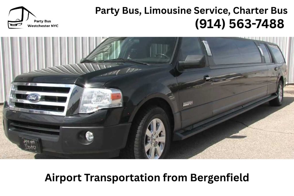 Bergenfield NJ airport limo service to Newark JFK LaGuardia and Teterboro Airport