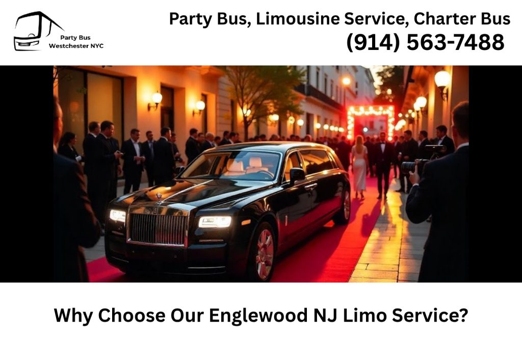 Luxury Englewood NJ limo service with professional chauffeur and premium limousine