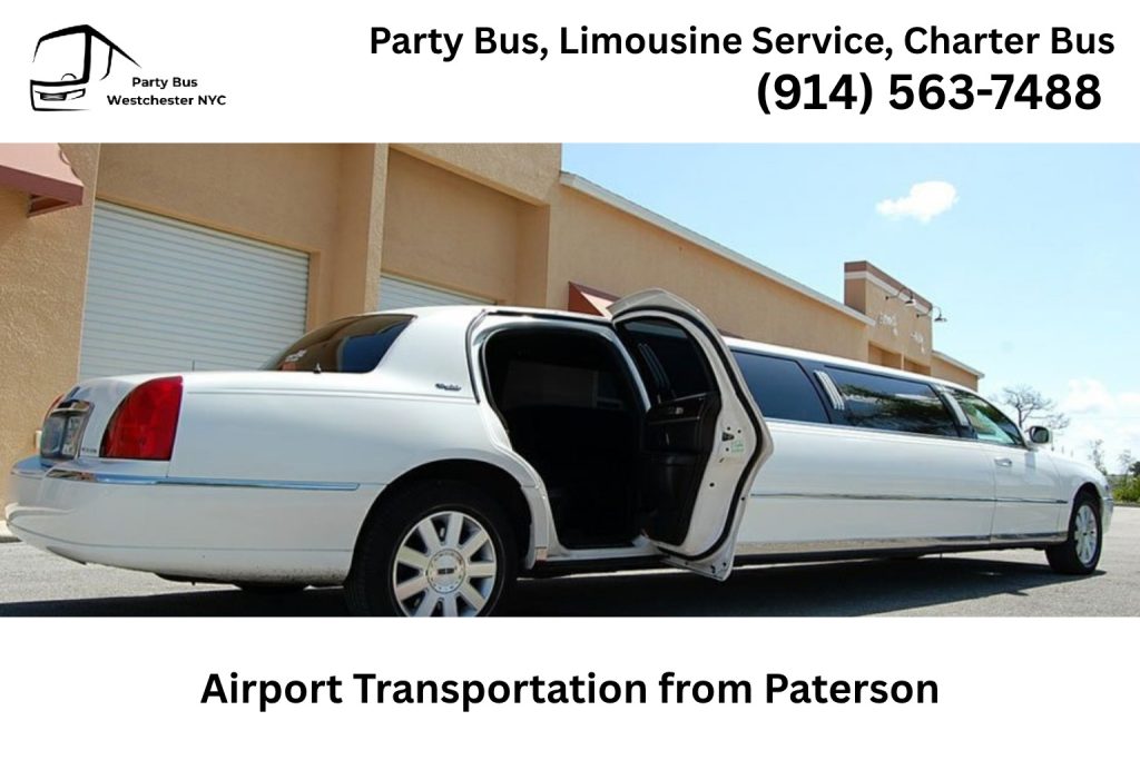 Paterson NJ airport limo service to Newark JFK LaGuardia and Teterboro Airport